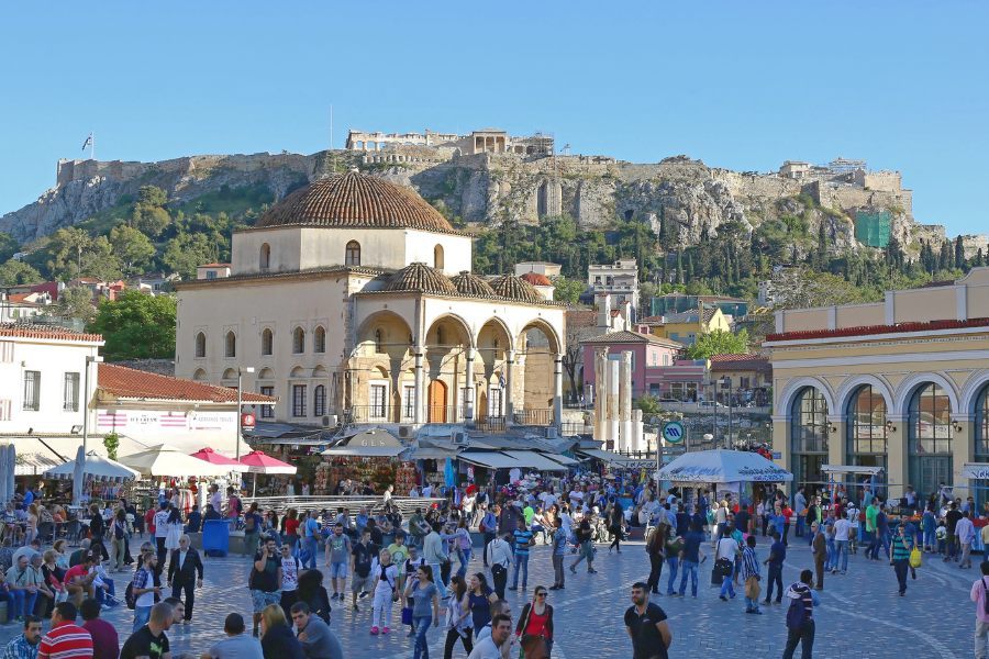 Le quartier Monastiraki à Athènes